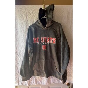 NC State Wolfpack Mens Gray Hoodie Sweatshirt Size XXL Pullover